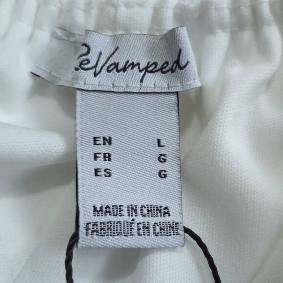 Revamped White Maxi Dress Sz.L NWT - Picture 6 of 9